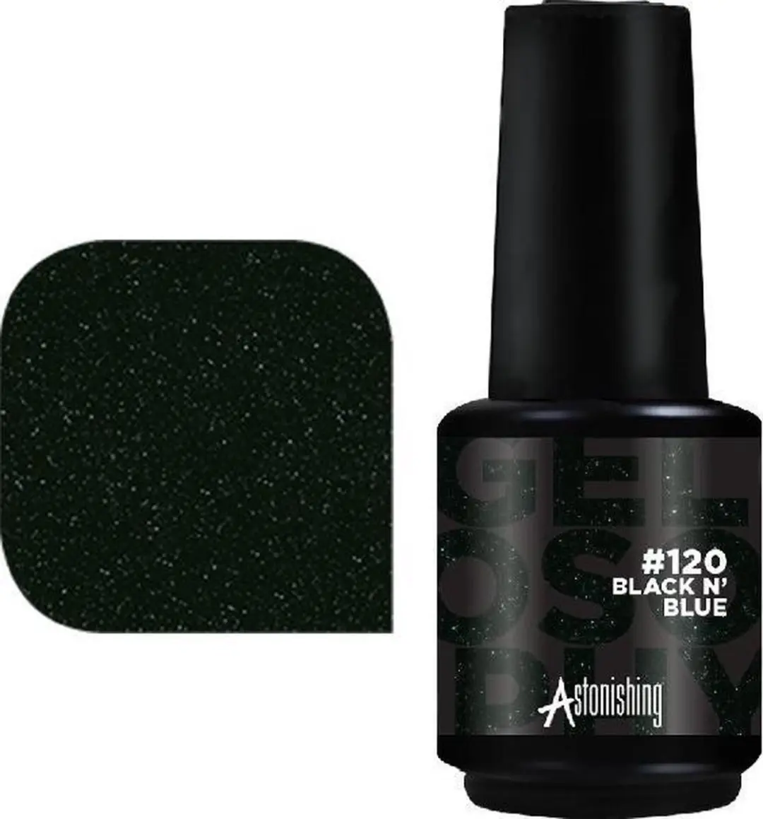 Astonishing Nails Gelosophy #120 Black 'N Blue Nagellak 15ml
