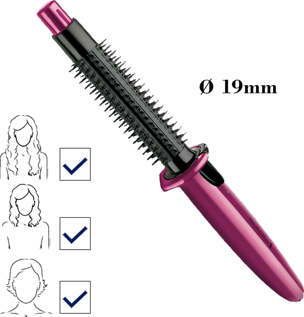 Remington Krulborstel Flexibrush Steam CB4N - Roze