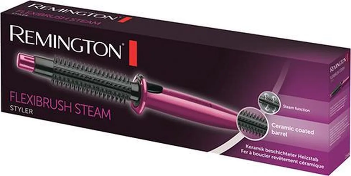 Remington Krulborstel Flexibrush Steam CB4N - Roze - afbeelding 6 van 6