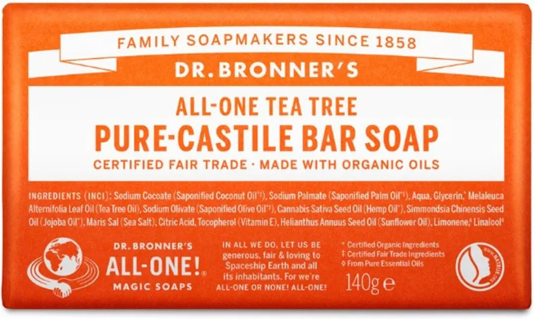 Dr. Bronner's Tea Tree Toiletzeep 140ml
