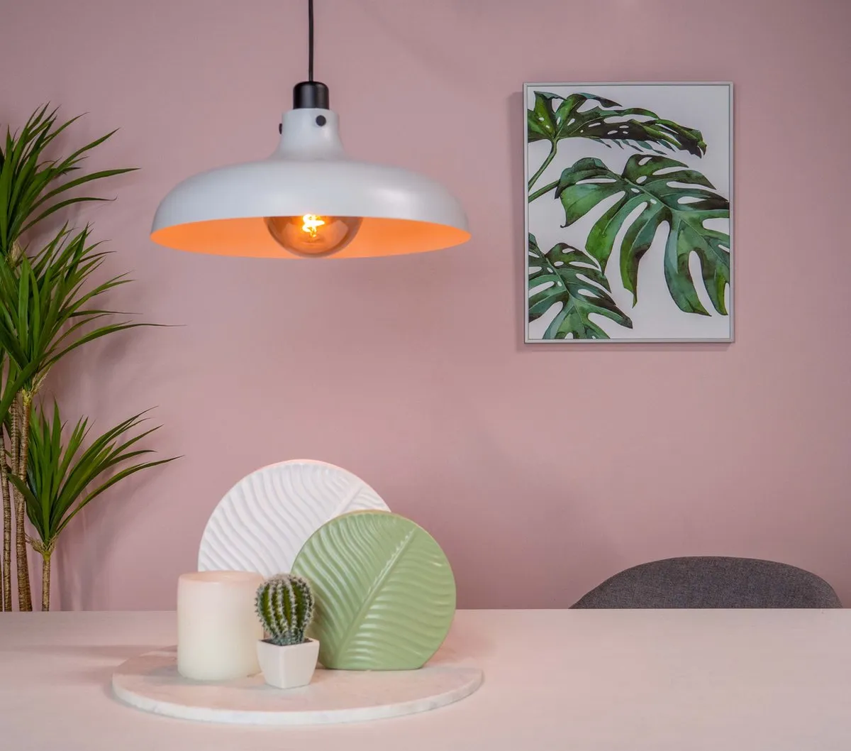 Eglo Matlock Hanglamp Ø38cm - Grijs/Zwart - afbeelding 6 van 6