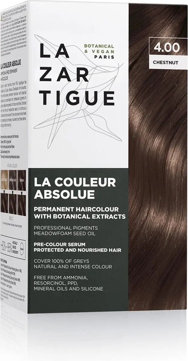 Lazartigue La Couleur Absolue Permanent Haircolour Chestnut - Full Coverage