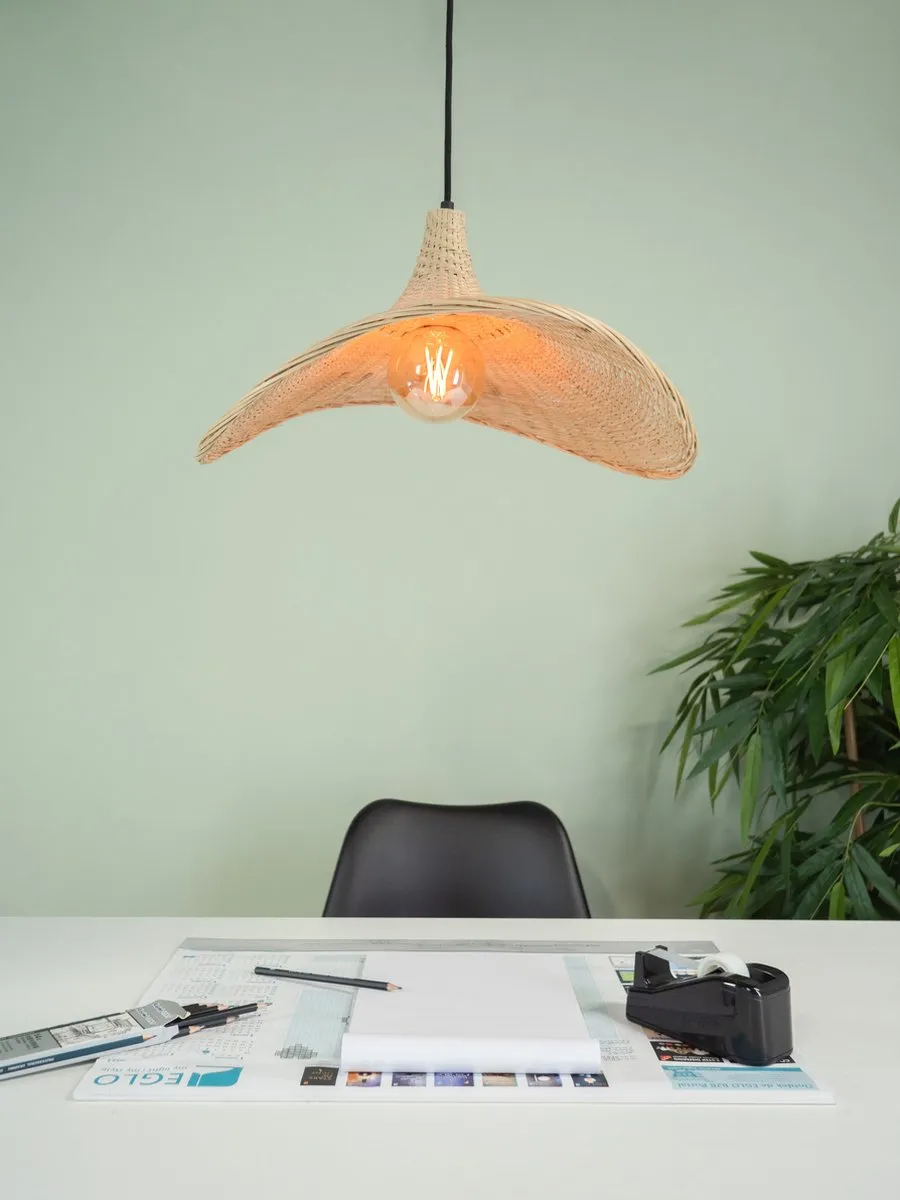 Eglo Haxey Hanglamp Ø50cm - Zwart/Hout
