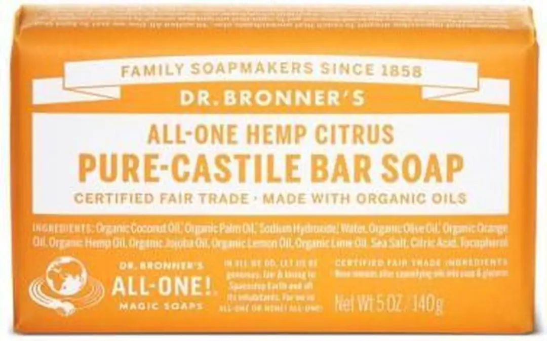 Dr. Bronner's Zeep Citrus & Orange 140ml - afbeelding 6 van 6