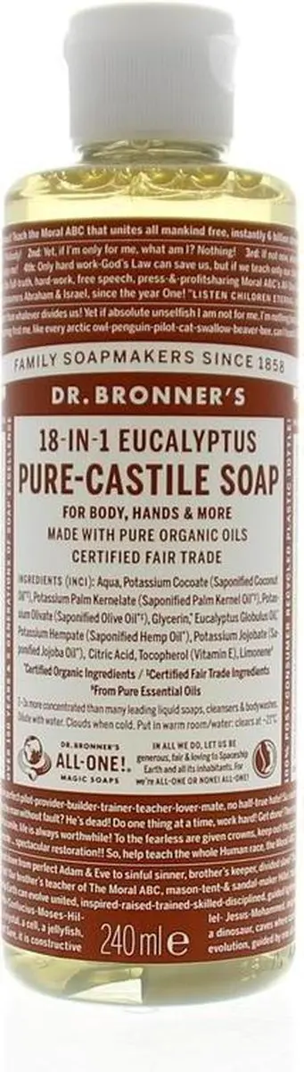 Dr. Bronner's Pure-Castile Zeep Eucalyptus 240ml