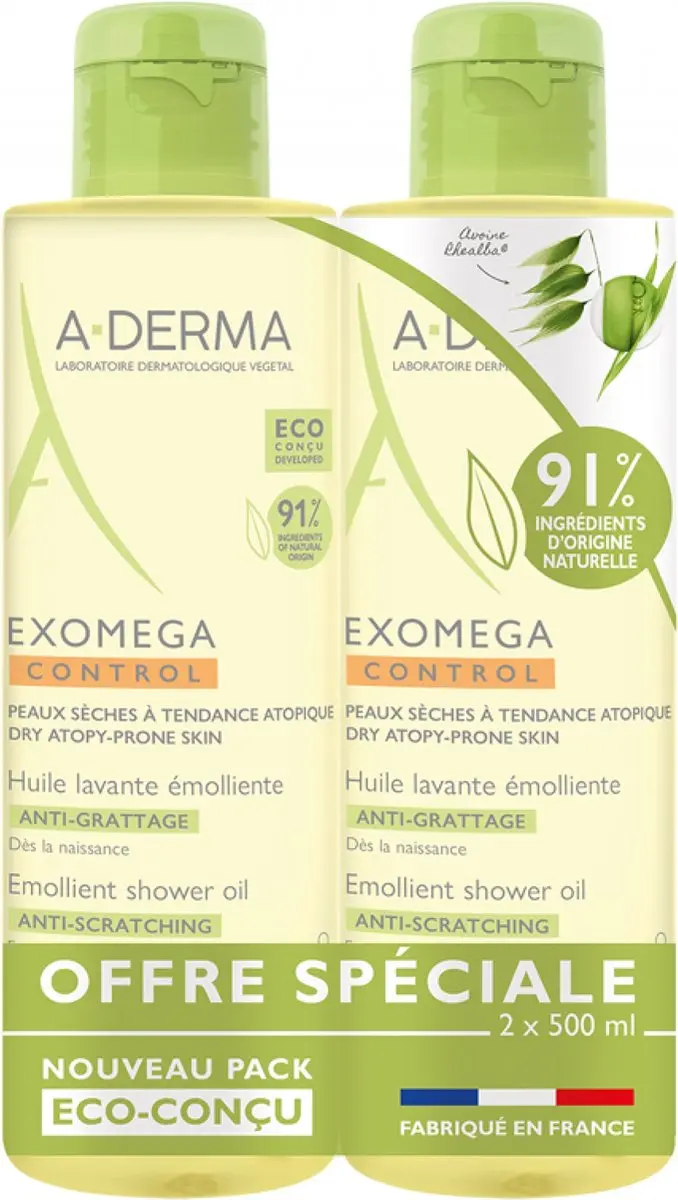 A-Derma Exomega Control Emolliërende Reinigingsolie 500ml