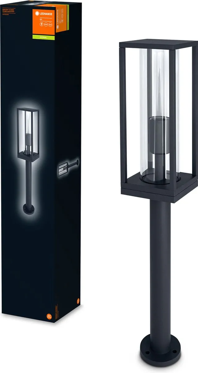 LEDVANCE Endura Frame 60cm Post E27 Vloerlamp - Donergrijs