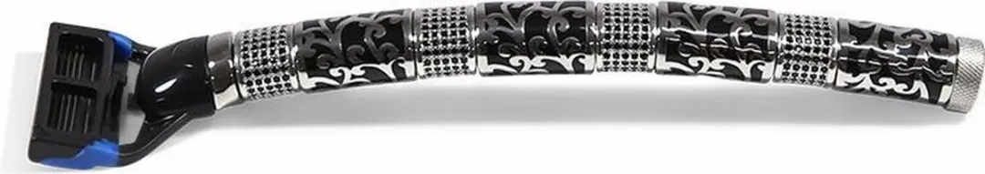 GLADDERR Hollow Victorian Black Sparkle Scheermes - 5 Bladen