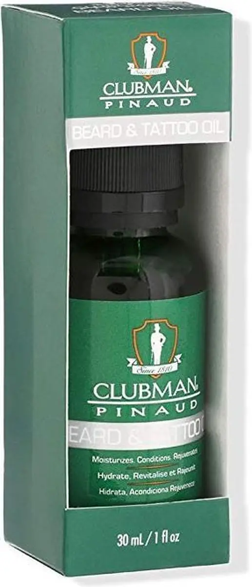 Clubman Pinaud Baard En Tattoo Olie 30ml