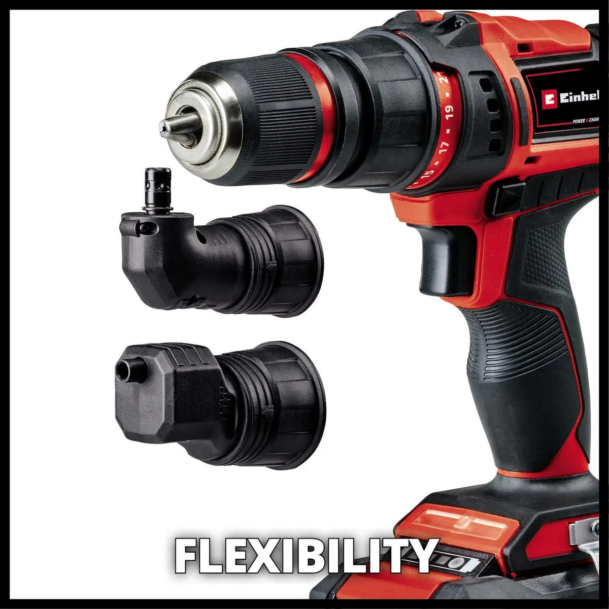 Einhell TE-CD 18/45 3X-Li Accu Boor-/Schroefboormachine - 18V - 45Nm - Kit met 22-delige set