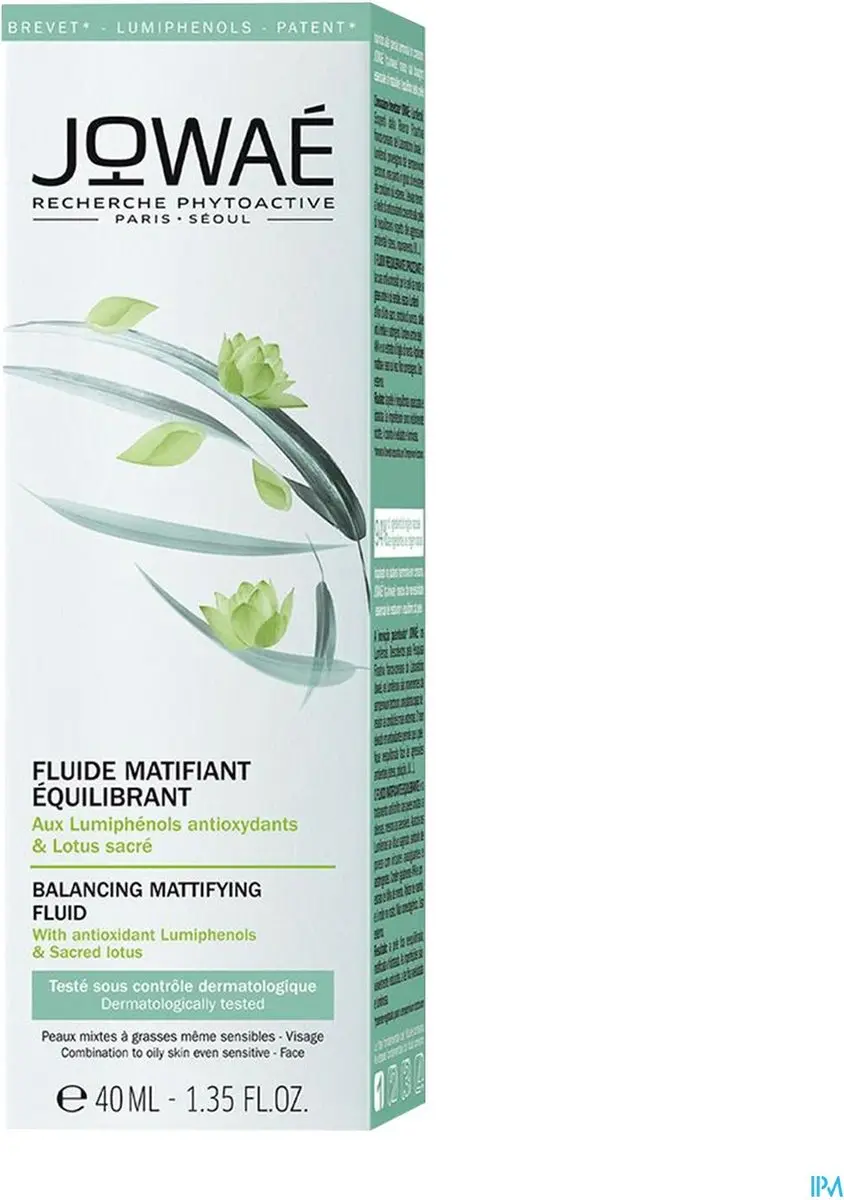 Jowaé Corrigeren Dagcrème Balancing Mattifying Fluid 40ml
