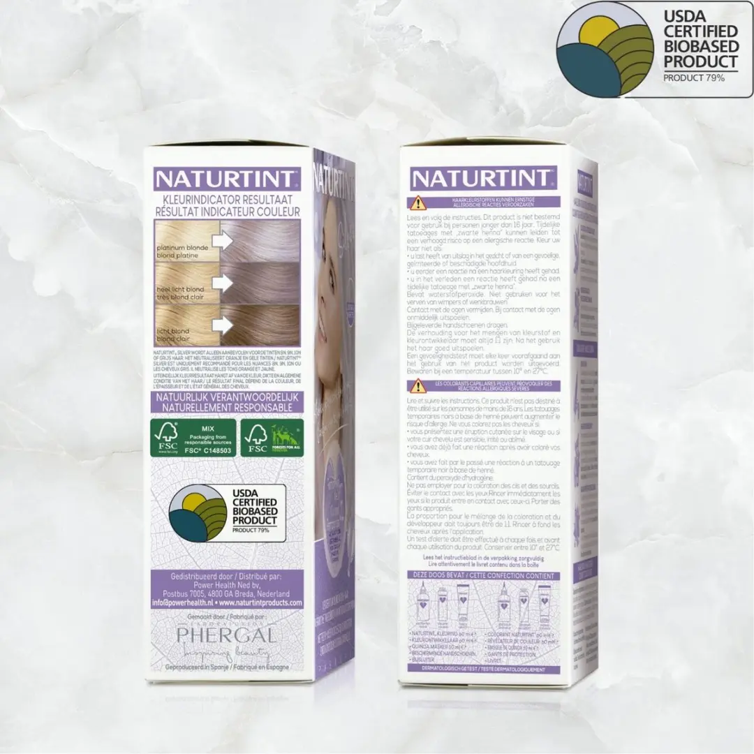 Naturtint Silver Grijs Haarverf 170ml - Permanent - Vegan