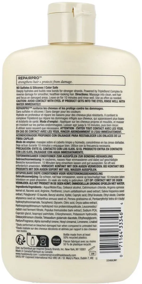 Hask Repair Bond Building Rinse-Out Conditioner 236ml