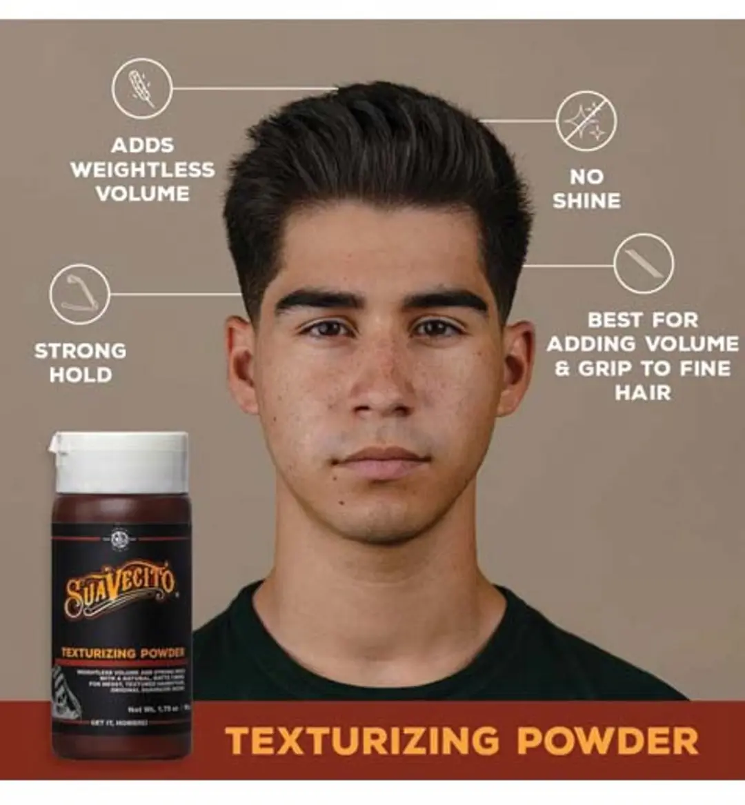 Suavecito Texturizing Powder 50g - Bruin/Zwart/Wit