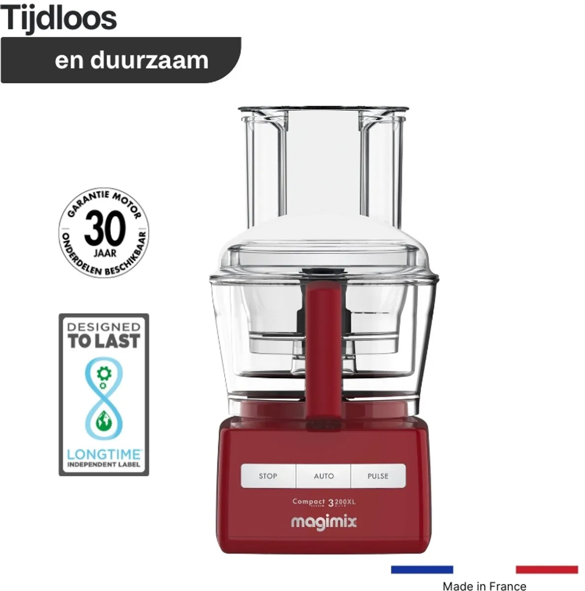 Magimix CS 3200 XL Foodprocessor - 650W - Rood