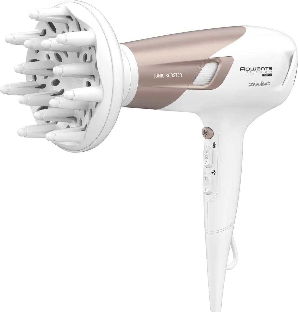 Rowenta Haardroger 1600W - Roze/Zwart - afbeelding 2 van 6