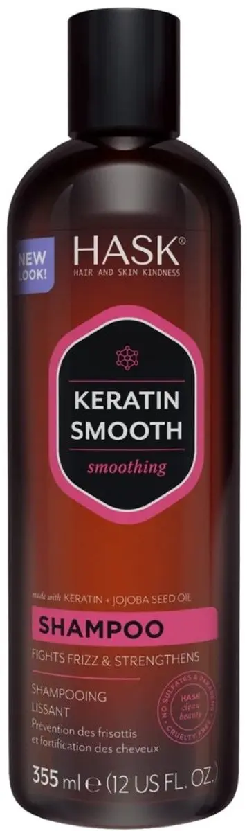 Hask Keratin Smoothing Shampoo 355ml
