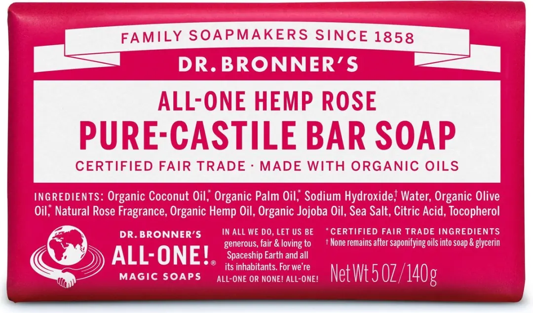 Dr. Bronner's Rose Zeep 140g