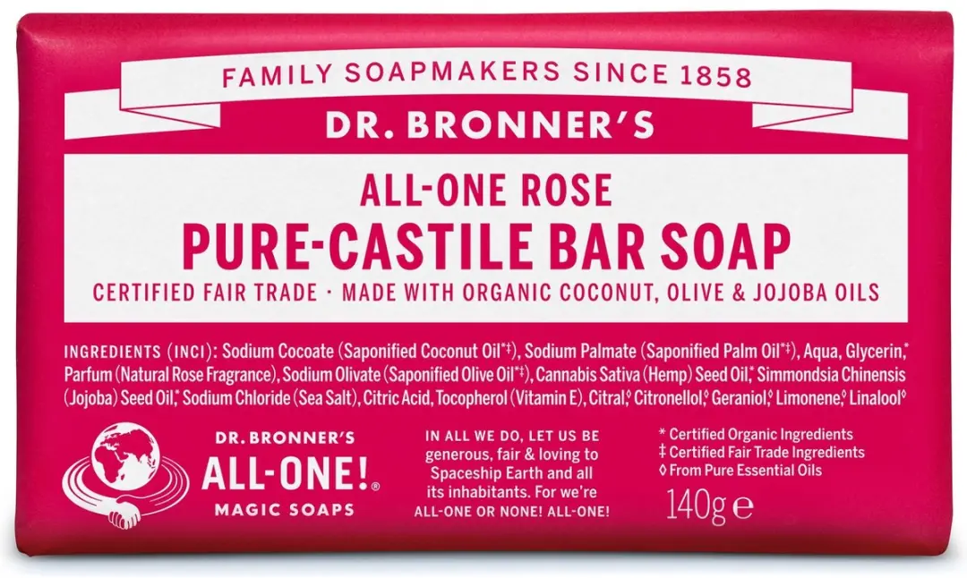 Dr. Bronner's Rose Zeep 140g