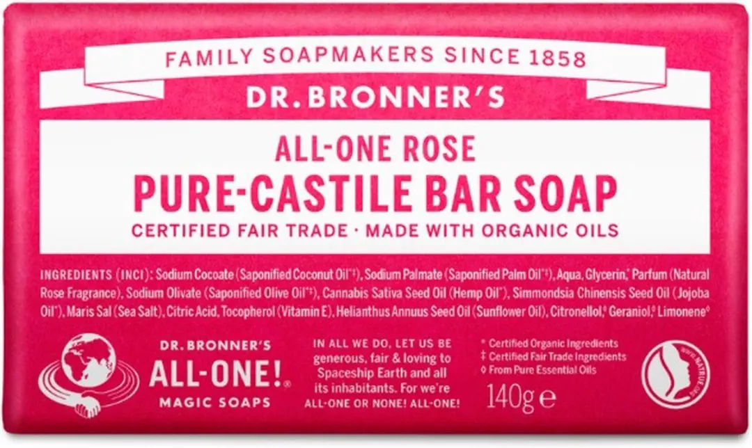 Dr. Bronner's Rose Zeep 140g