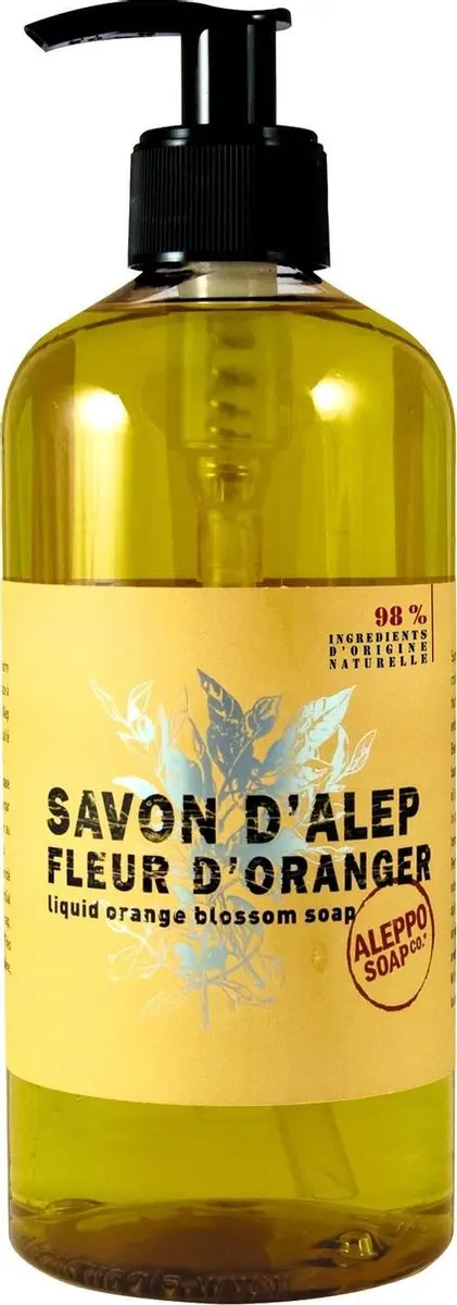 Aleppo Soap Co Vloeibare Aleppozeep Oranjebloesem 500ml