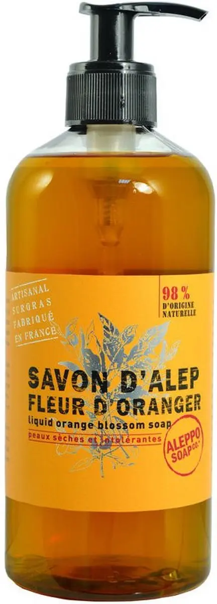 Aleppo Soap Co Vloeibare Aleppozeep Oranjebloesem 500ml
