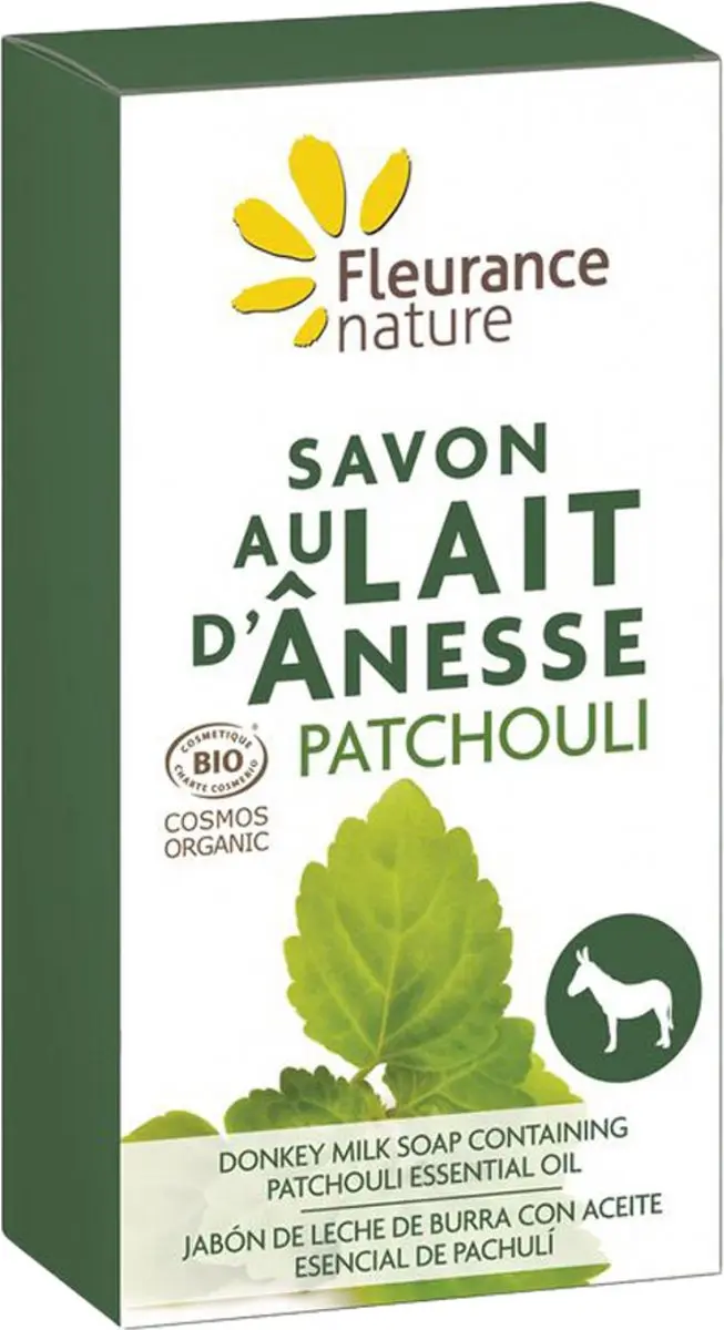 Fleurance Nature Ezelinnenmelkzeep Patchouli Bio 100g