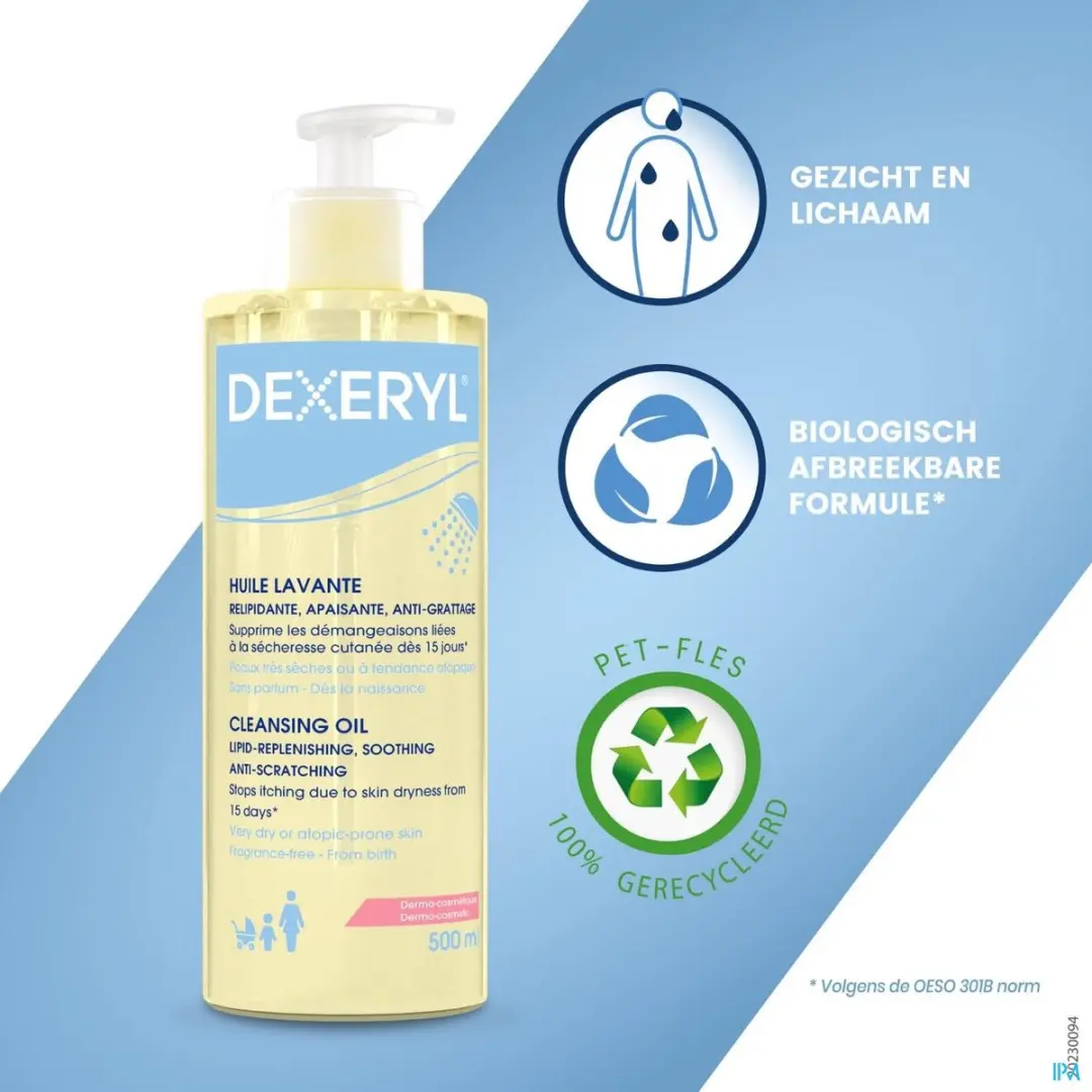 Dexeryl Lichaamsolie Droge Huid 500ml