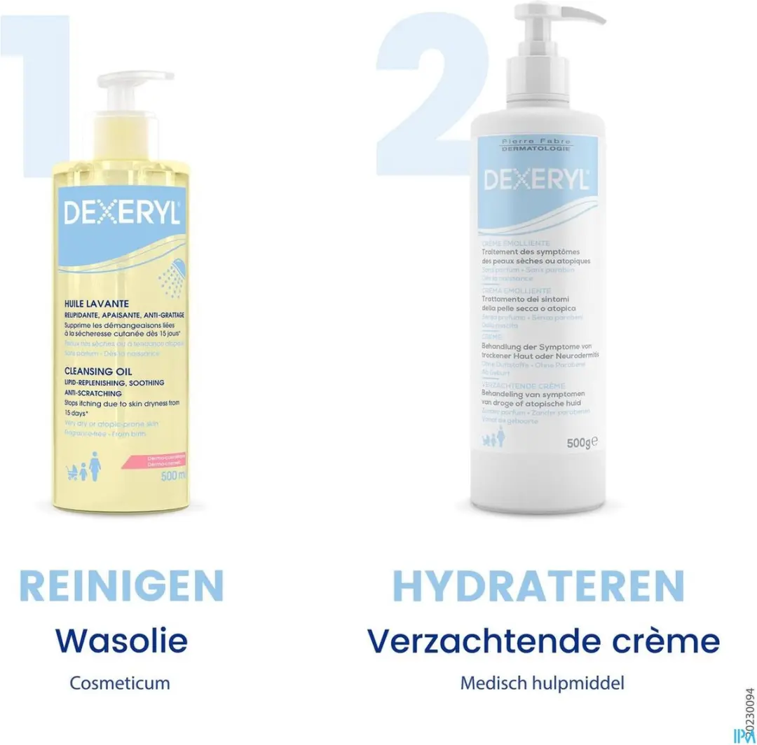 Dexeryl Lichaamsolie Droge Huid 500ml
