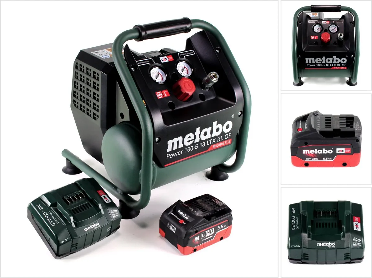 Metabo Power 160-5 18 LTX BL OF Accucompressor 18V 8,0 bar