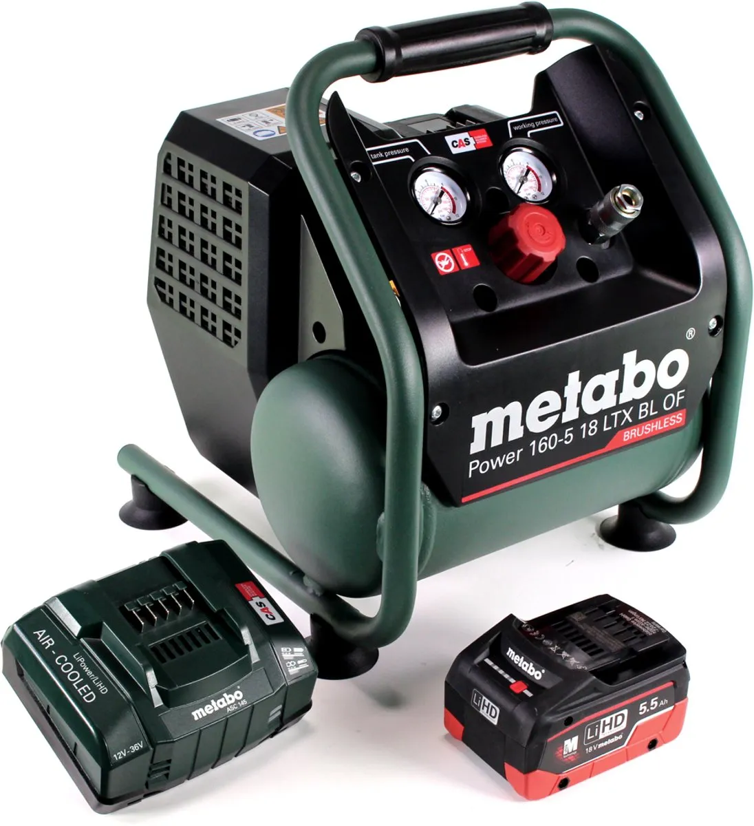 Metabo Power 160-5 18 LTX BL OF Accucompressor 18V 8,0 bar - 5,5Ah