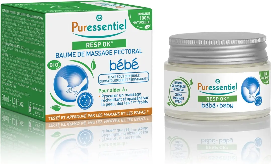 Puressentiel Ademhaling Massagebalsem Baby 30ml