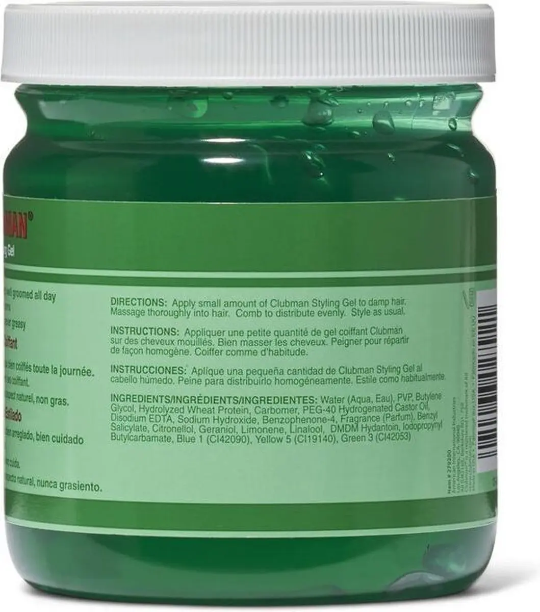 Clubman Pinaud Styling Gel - 474ml - Medium Hold