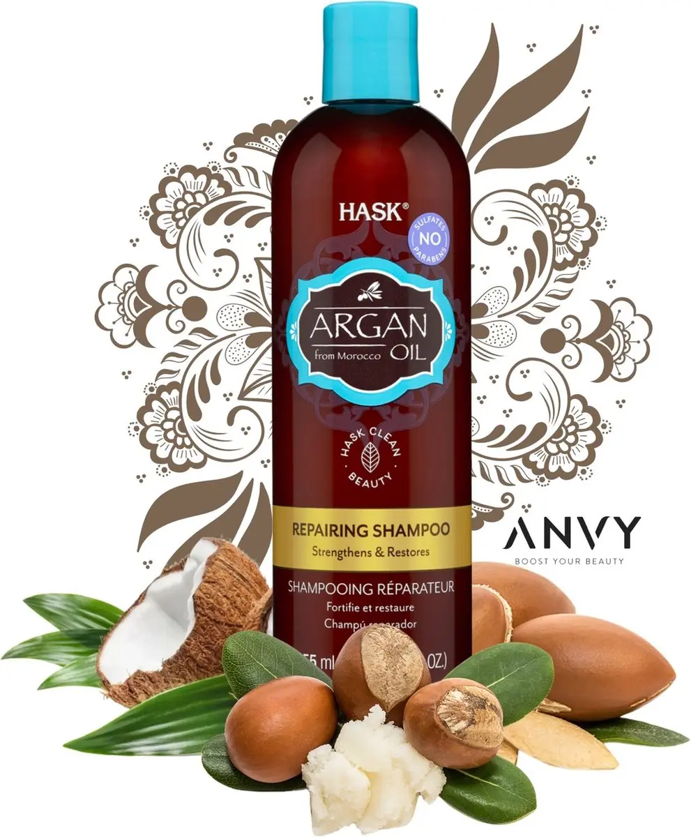 Hask Argan Oil Repairing Shampoo 355ml