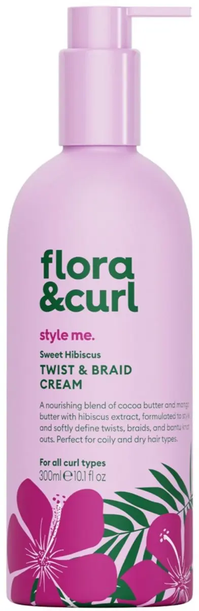 Flora & Curl Sweet Hibiscus Twist & Braid Cream 300ml
