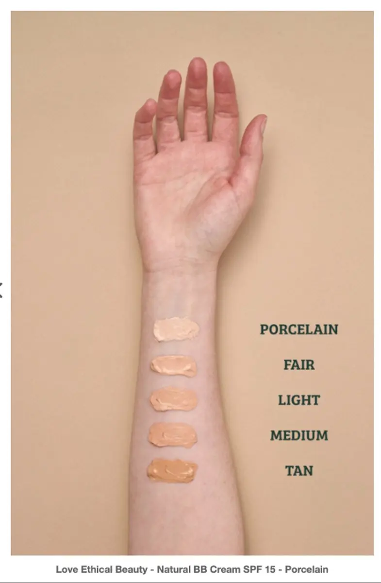 Love Ethical Beauty Natural BB Cream SPF 15 Porselein 30ml