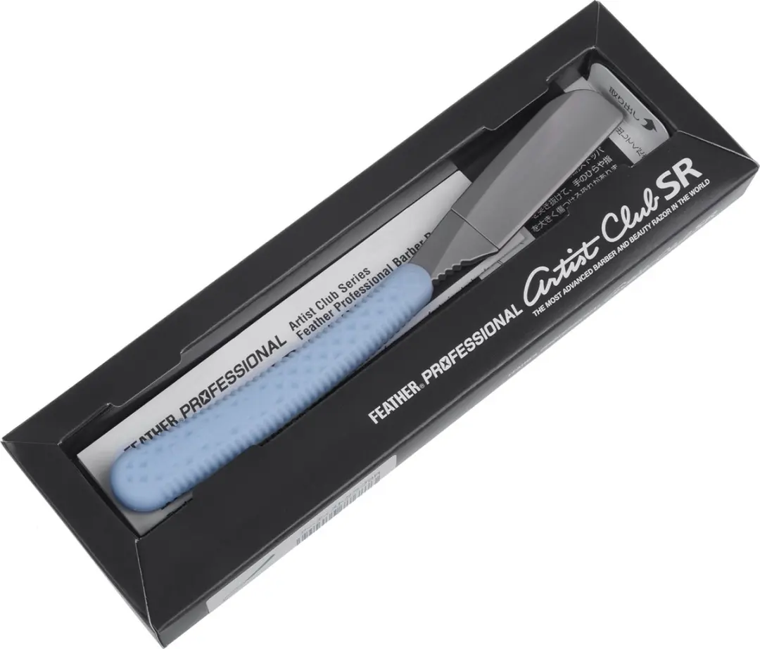 Feather Professional Artiest Club Shavette Scheermes - Lichtblauw - ACSR-NBL