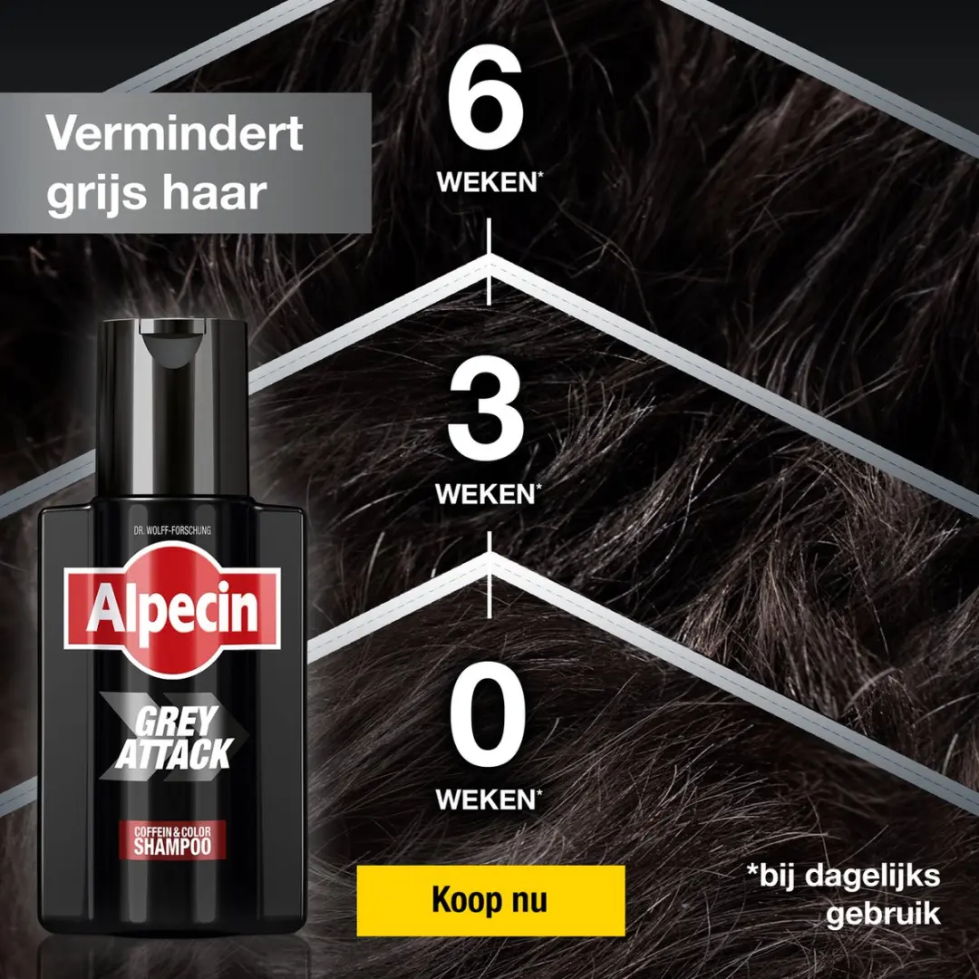 Alpecin Grey Attack Cafeïne Shampoo 200ml