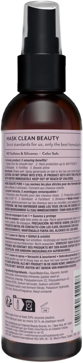 Hask Conditioner Keratin Protein Smoothing 5-in-1 Leave-In Spray 175ml