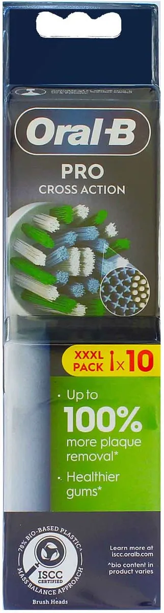 Oral-B PRO Cross Action Opzetborstels EB50RX-10 - 10 Stuks