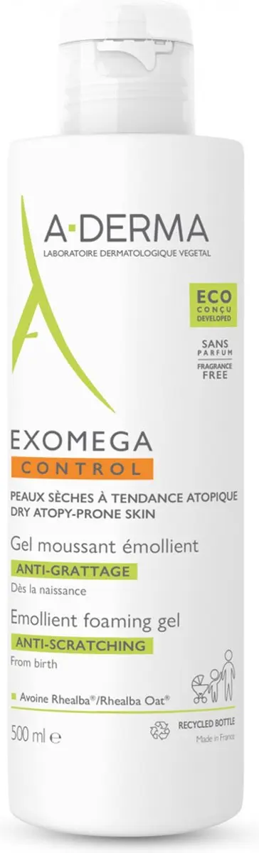 A-derma Exomega Control Ontspannende Lichaamsemulsie 500ml