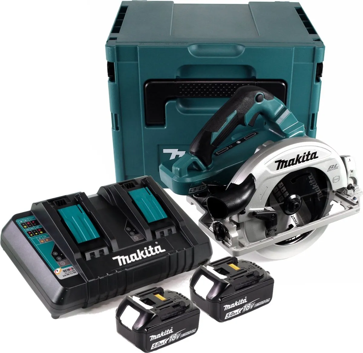 Makita DHS782PT2J Cirkelzaag - 2x 18V 5.0Ah - 190mm - afbeelding 3 van 6