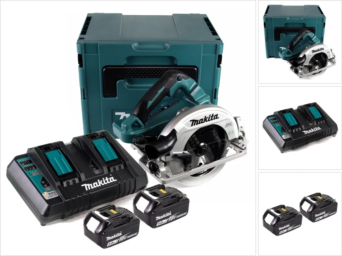 Makita DHS782PT2J Cirkelzaag - 2x 18V 5.0Ah - 190mm - afbeelding 2 van 6