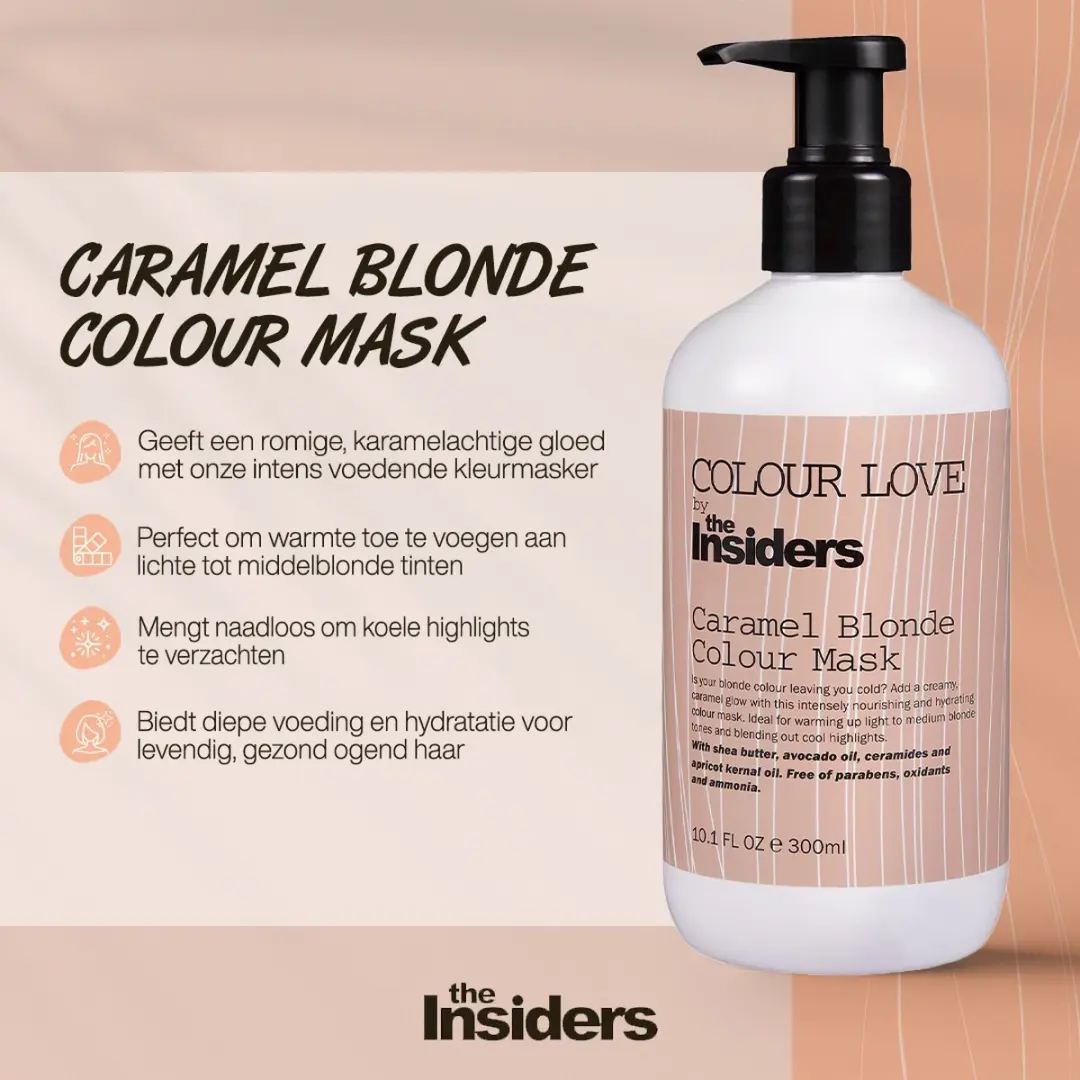 The Insiders Caramel Blonde Colour Mask 300ml