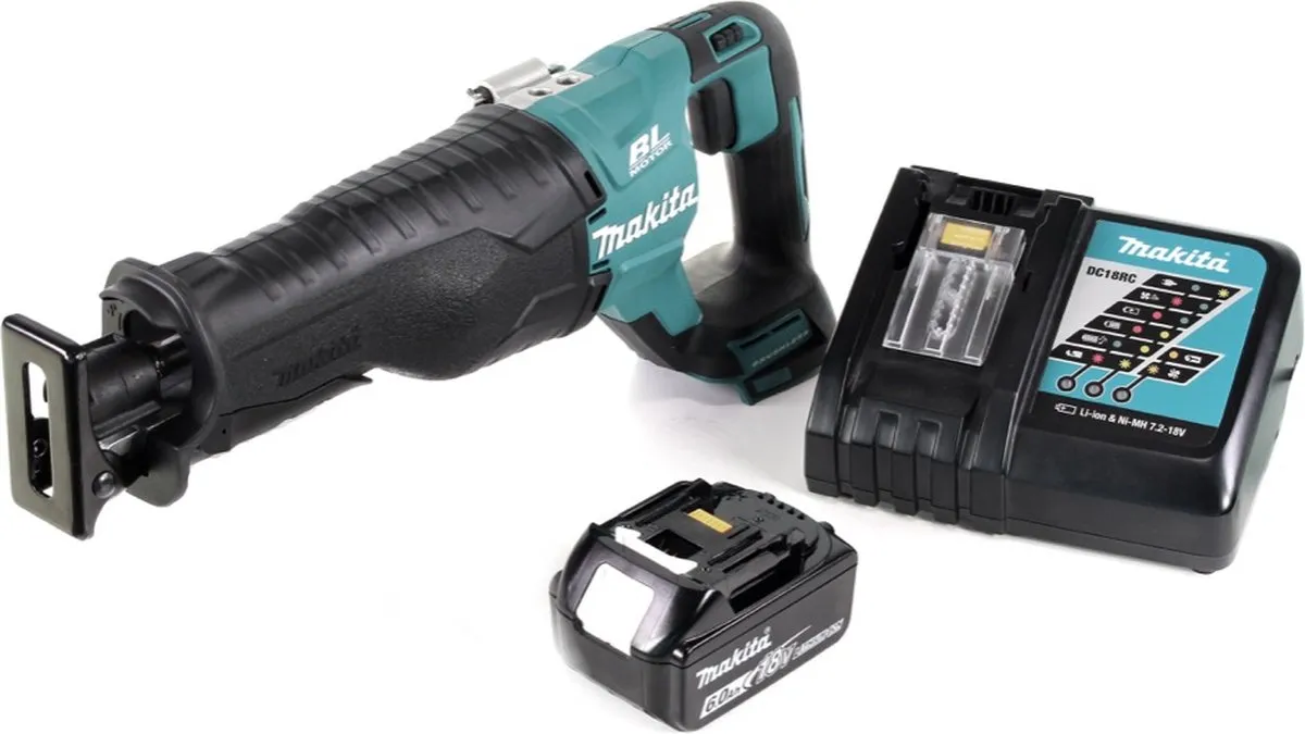 Makita DJR187 Accu Reciprozaag 18V - 2 Snelheden - 6,0 Ah - afbeelding 4 van 5