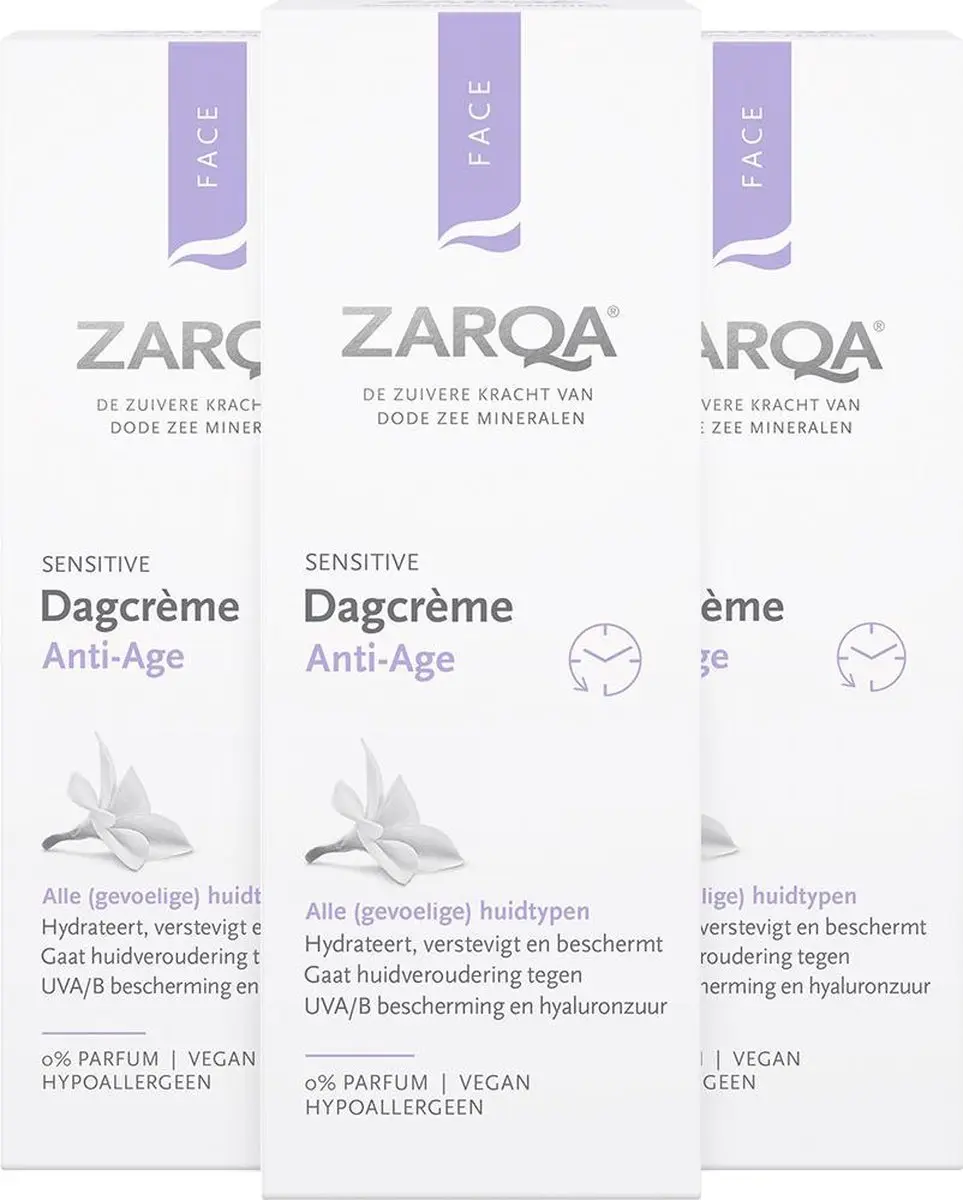 Zarqa Dagcrème Anti-Age 3x50ml