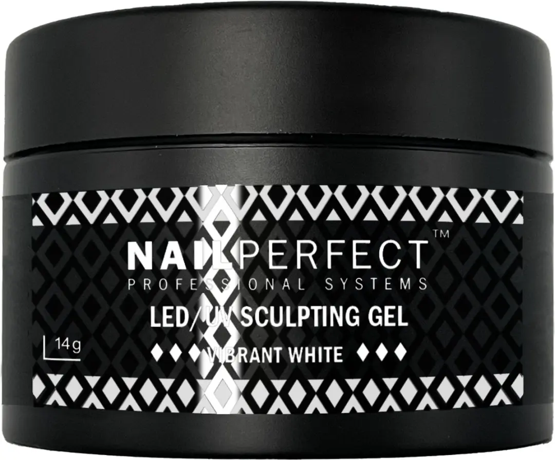 NailPerfect LED/UV Sculpting Gel Vibrant White 14g