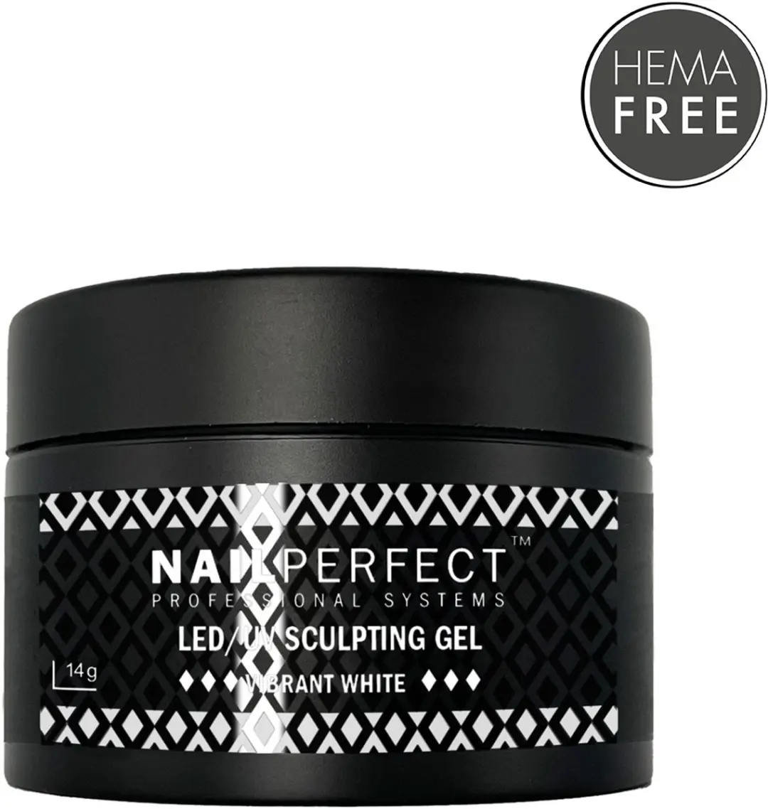 NailPerfect LED/UV Sculpting Gel Vibrant White 14g