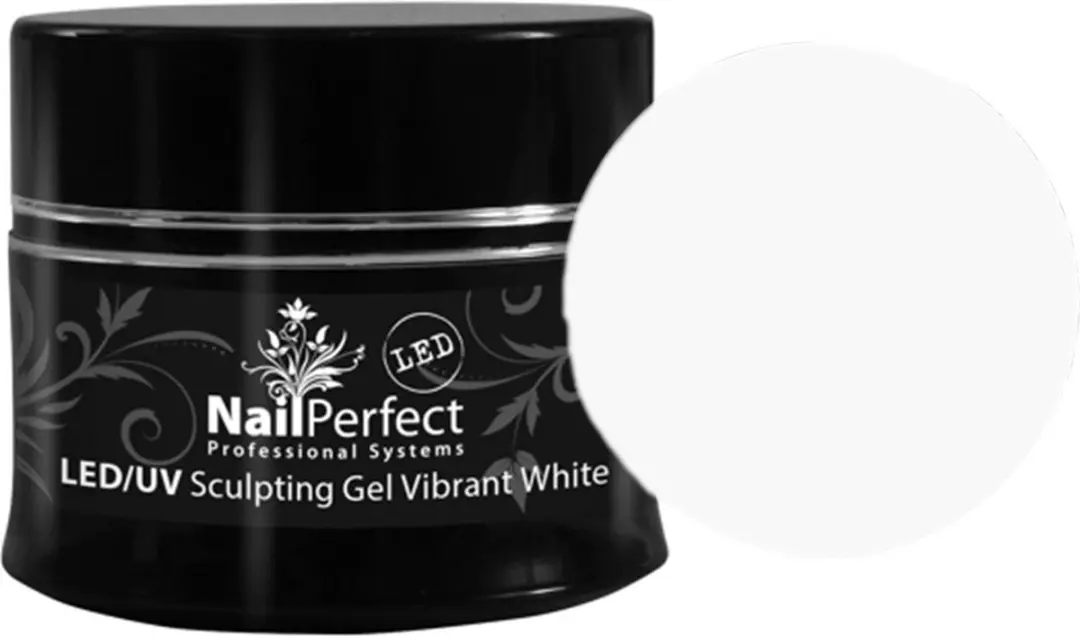 NailPerfect LED/UV Sculpting Gel Vibrant White 14g