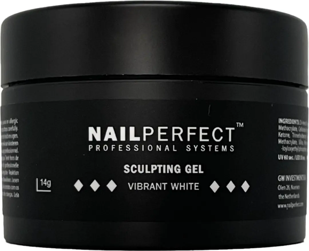 NailPerfect LED/UV Sculpting Gel Vibrant White 14g